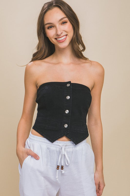 NELLY DENIM TOP